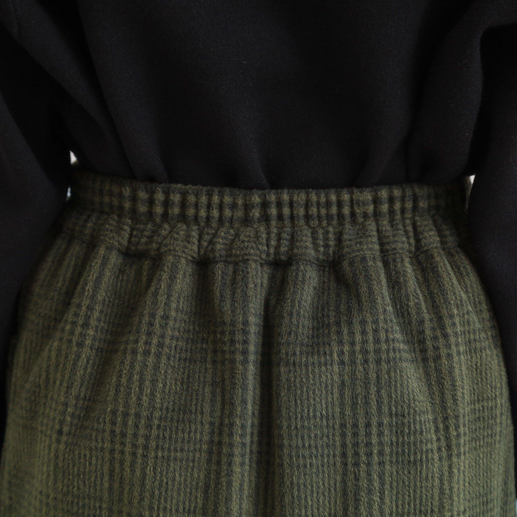 SHOO･LA･RUE「【S-LL/あったか】大人レディな着こなしに シャギーチェックスカート」|スカート|