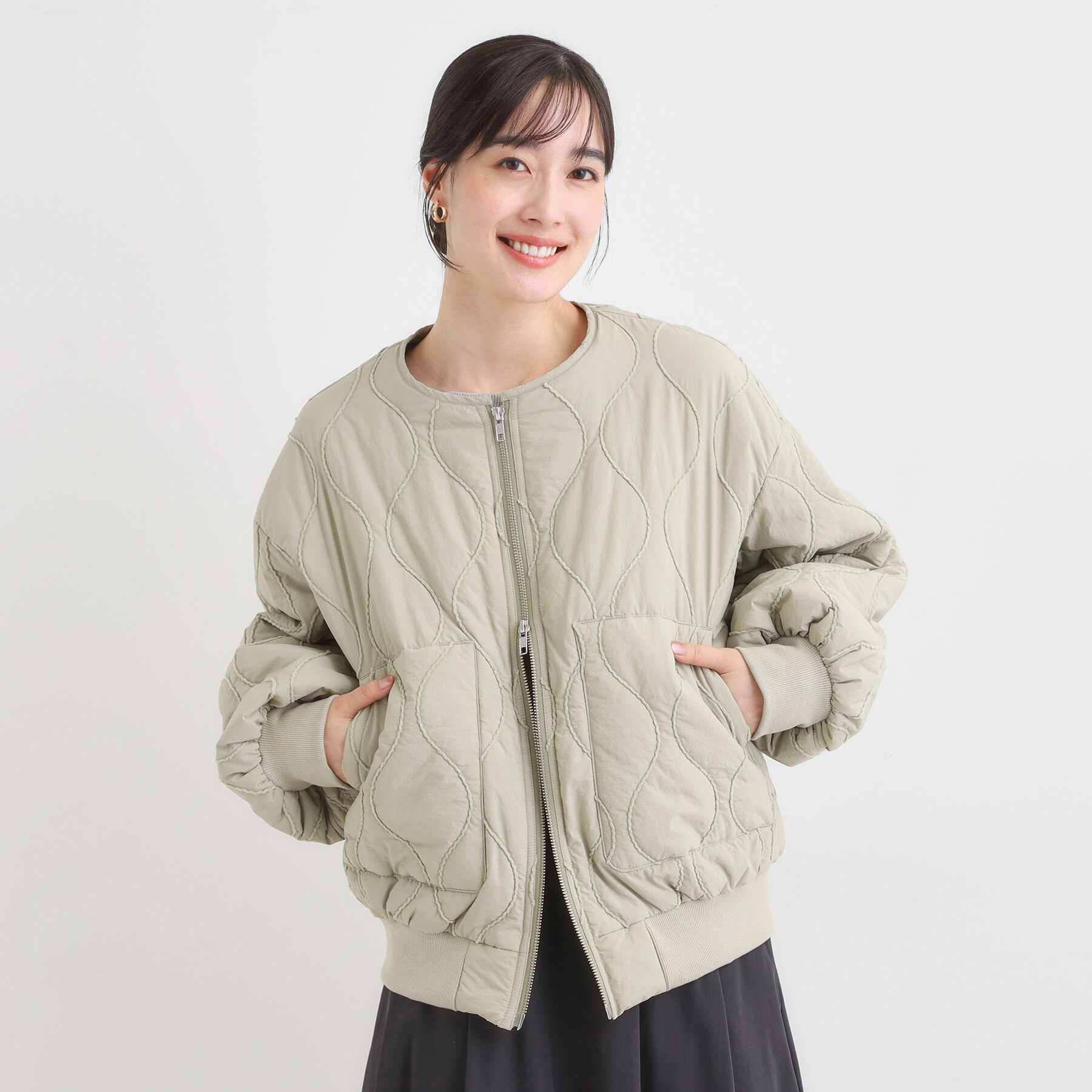 SHOO･LA･RUE「モールキルティング中綿ブルゾン」|ブルゾン・スタジャン|