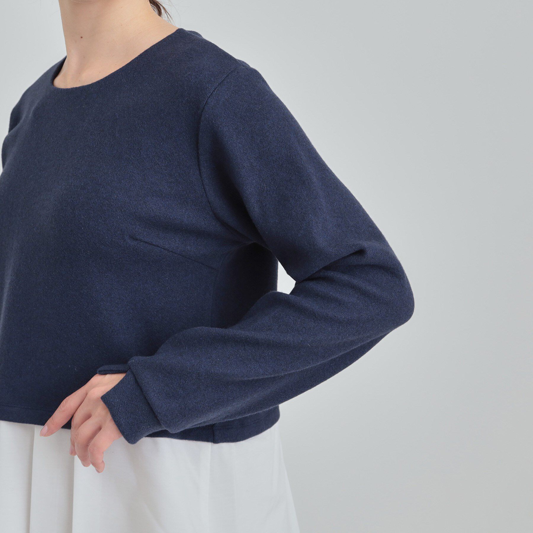 SHOO･LA･RUE「【S-LL】レイヤード風 シャツドッキングトップス」|Tシャツ・カットソー|