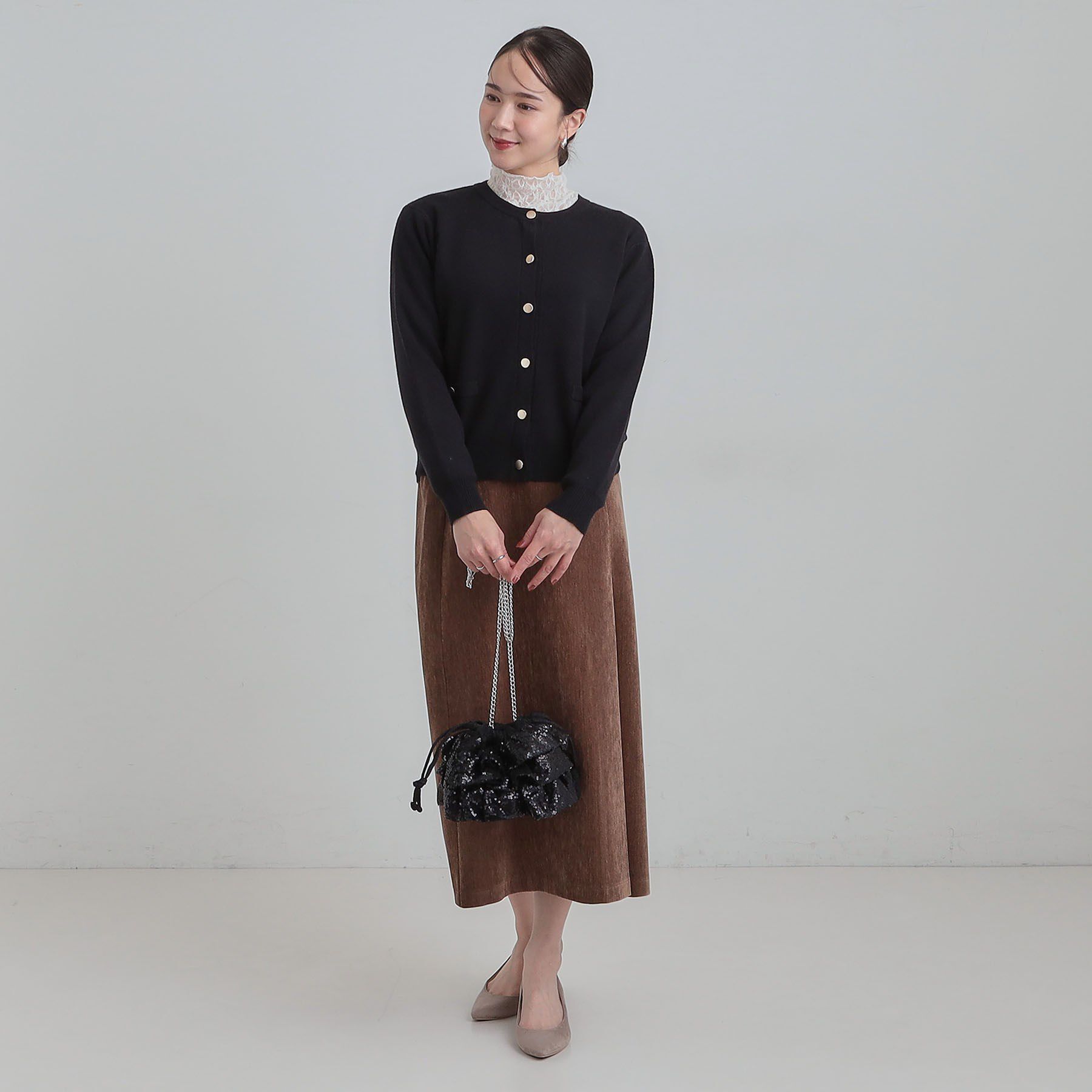 SHOO･LA･RUE「スパンコールフリル巾着ショルダーバッグ」|ショルダー・メッセンジャー|