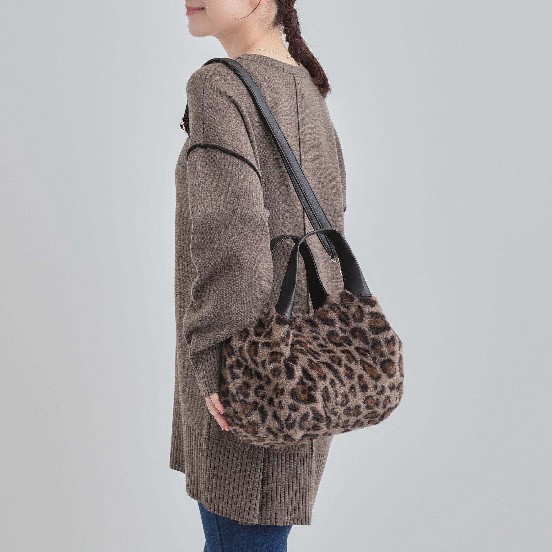 SHOO･LA･RUE「ファー2層2WAYトートバッグ」|トートバッグ|