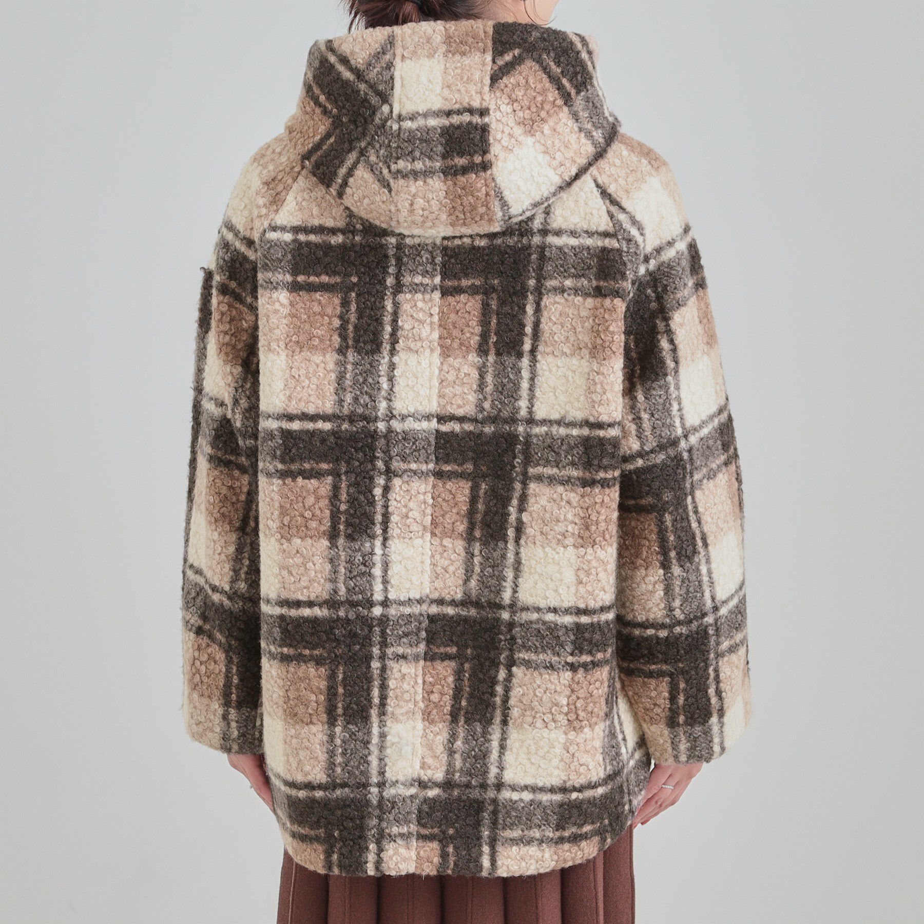 SHOO･LA･RUE「ブークレチェックフードコート」|その他|