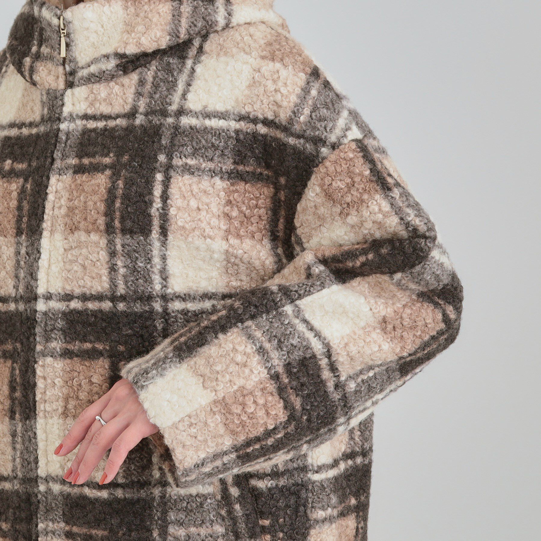 SHOO･LA･RUE「ブークレチェックフードコート」|その他|