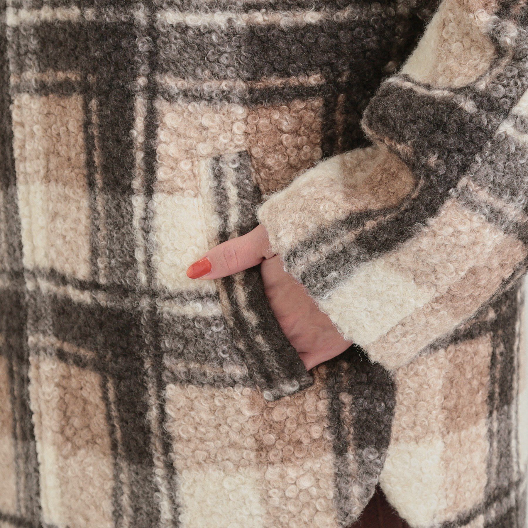 SHOO･LA･RUE「ブークレチェックフードコート」|その他|