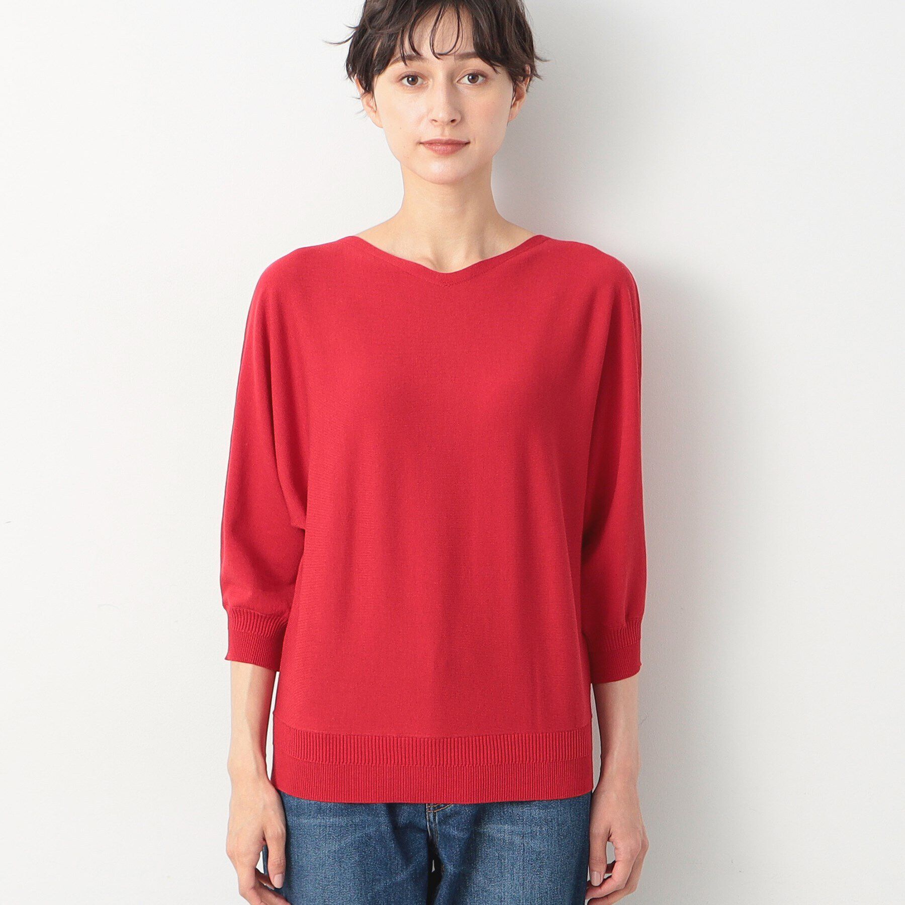 Dessin「【洗える】後ろボタンニットプルオーバー（XS～L）」|ニット・セーター|