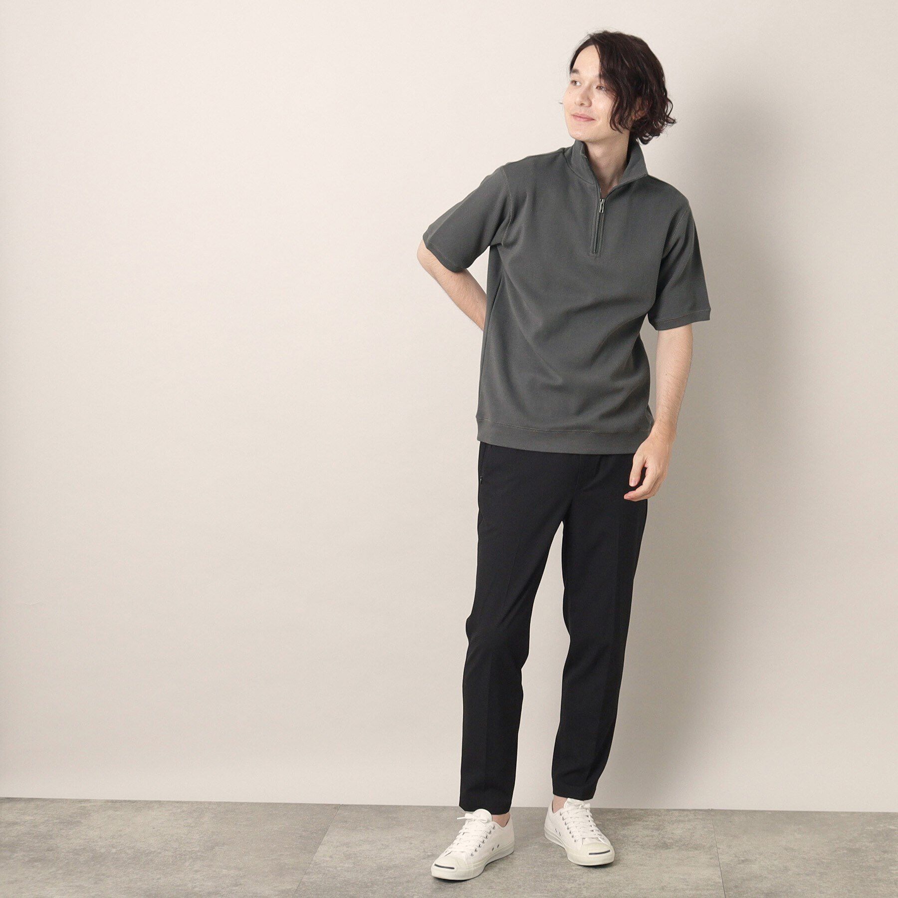 Dessin「ハーフジップカットソー」|Tシャツ・カットソー|