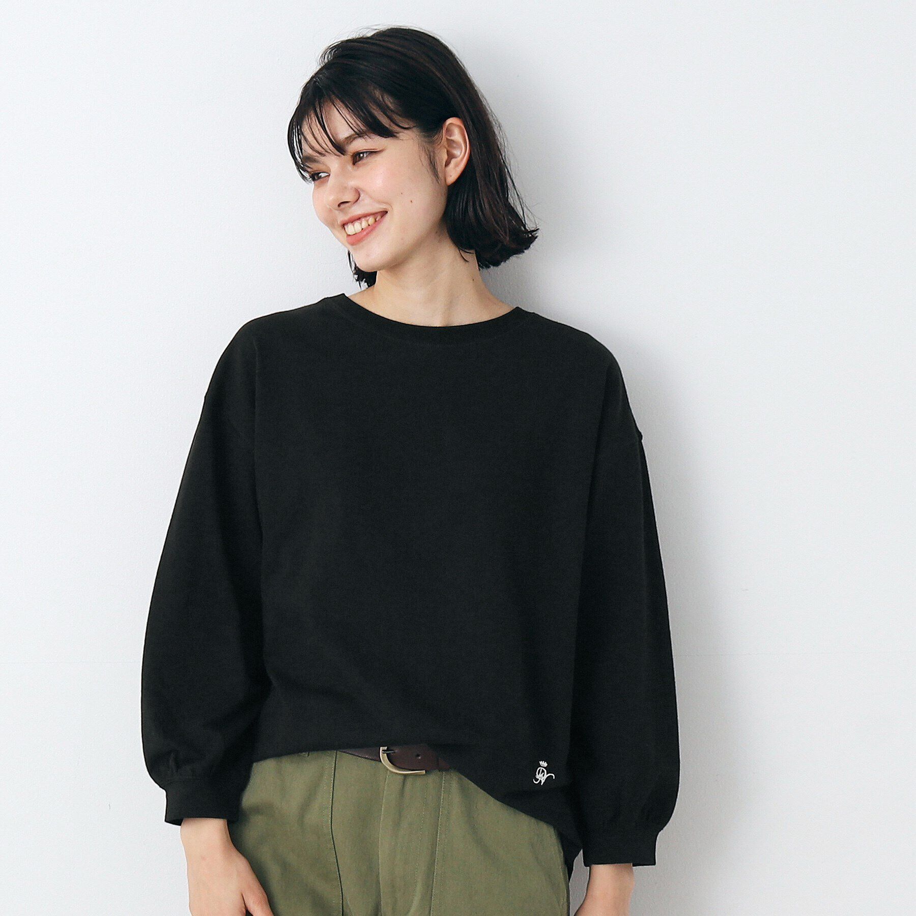 Dessin「【360度可愛い・洗える】バックヘンリーネックカットソー（XS～L）」|Tシャツ・カットソー|