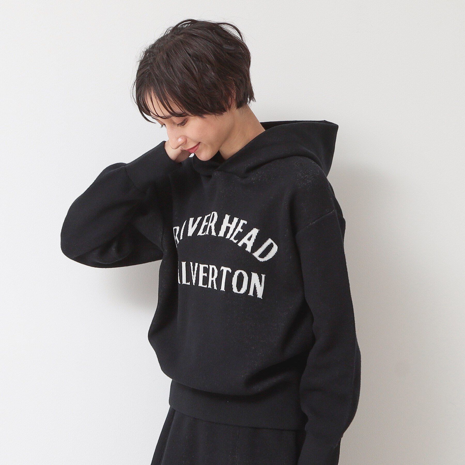 Dessin「【ユニセックス・洗える】ロゴジャカードフーデット」|ニット・セーター|