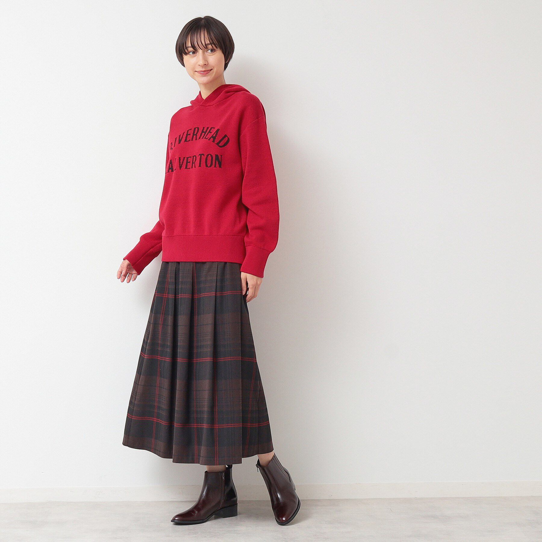 Dessin「【ユニセックス・洗える】ロゴジャカードフーデット」|ニット・セーター|