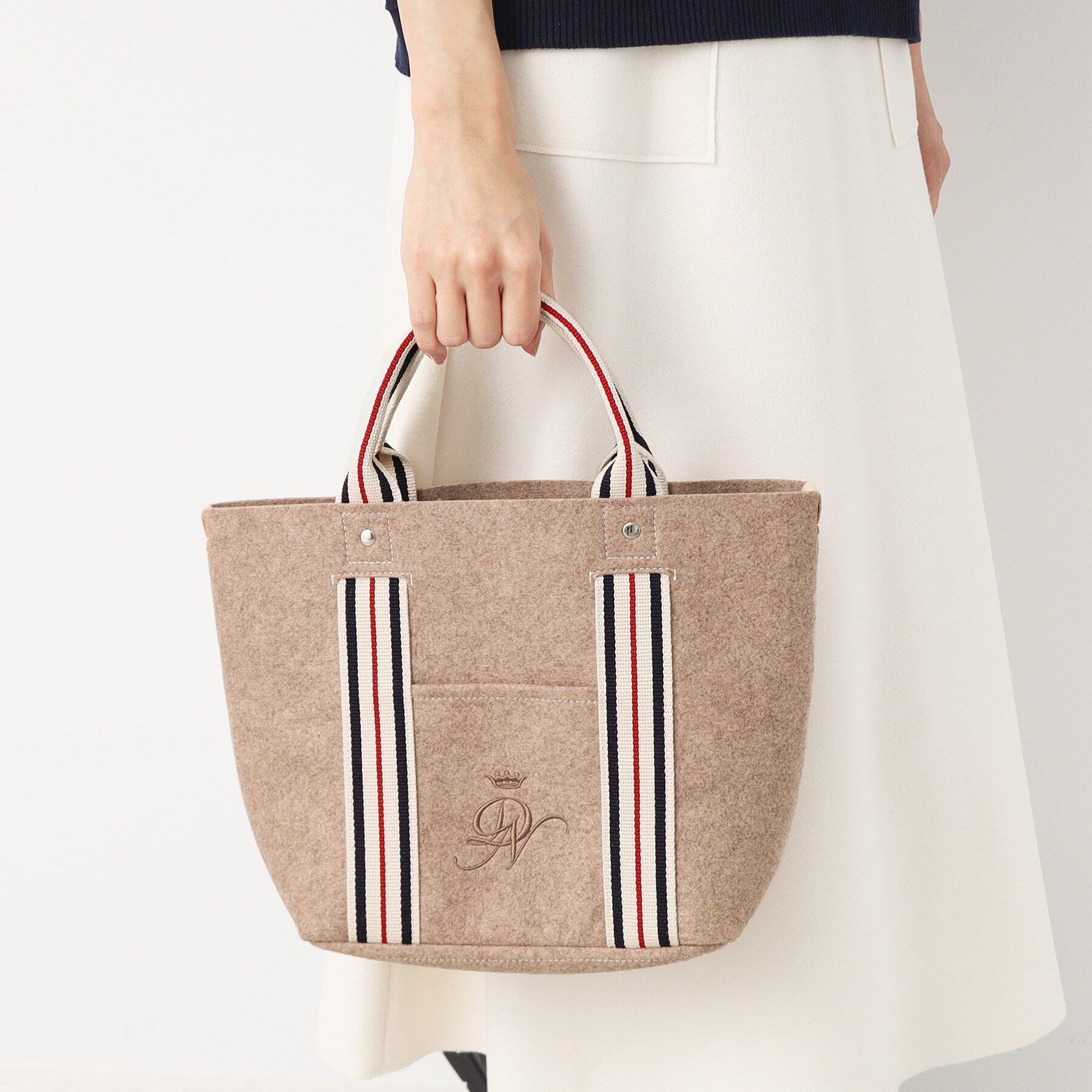 Dessin「フェルトテープトート」|トートバッグ|ベージュ(052)