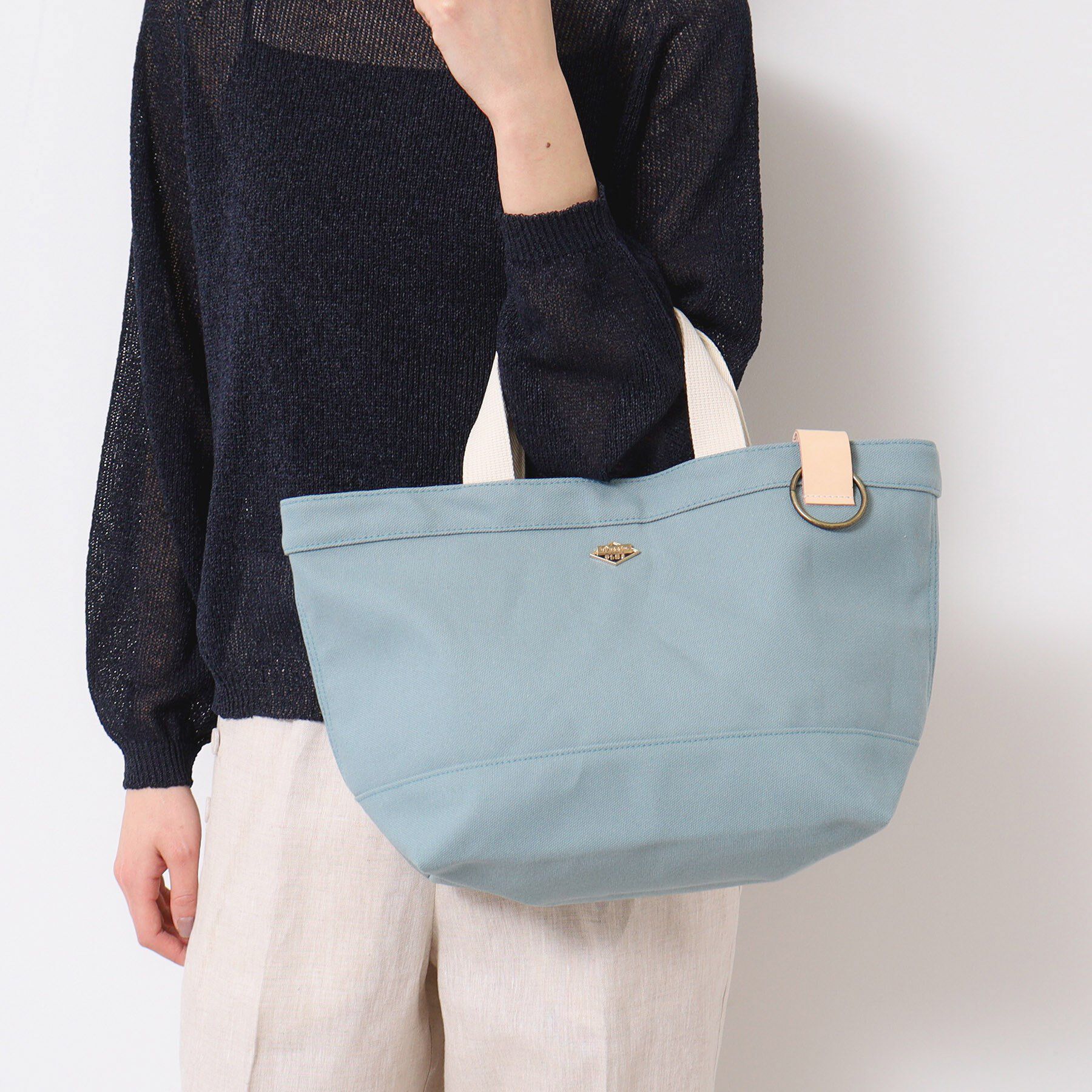 Dessin「【軽量】帆布ボートバッグM」|トートバッグ|ブルー(092)