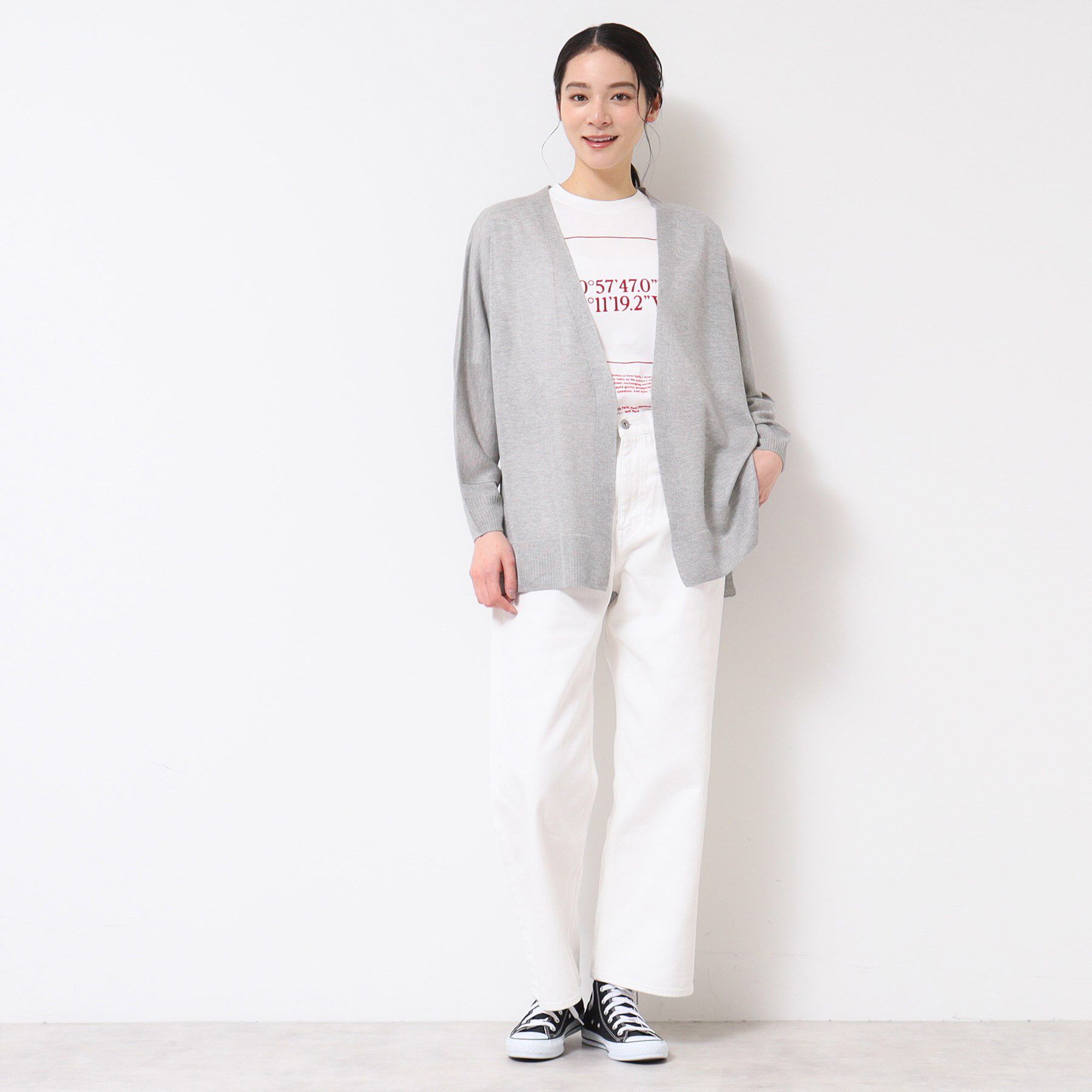 Dessin「【洗える】ミドル丈シアーカーディガン（S～L）」|カーディガン|