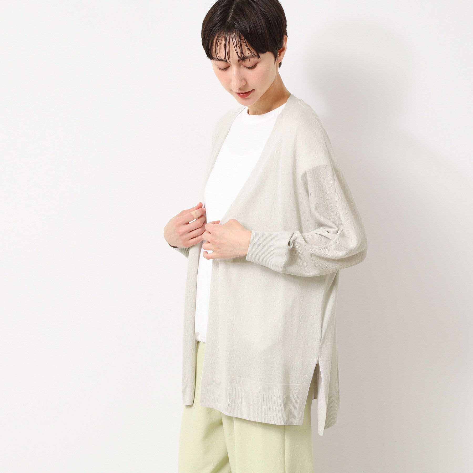 Dessin「【接触冷感・洗える】ドルマンスリーブひんやりカーディガン（S～L）」|カーディガン|