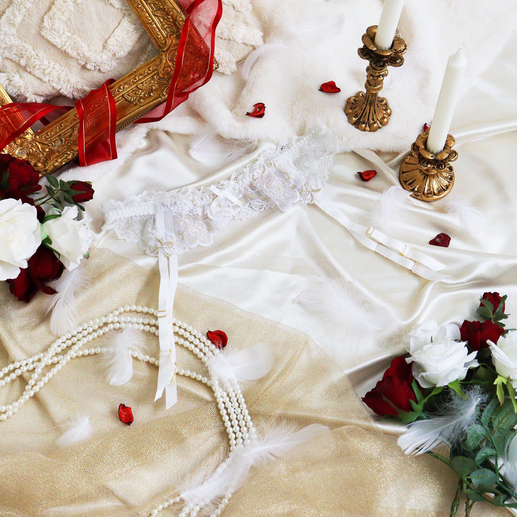 Risa Magli「【アリーナ】 ガーターベルト」|インナー|ホワイト(001)