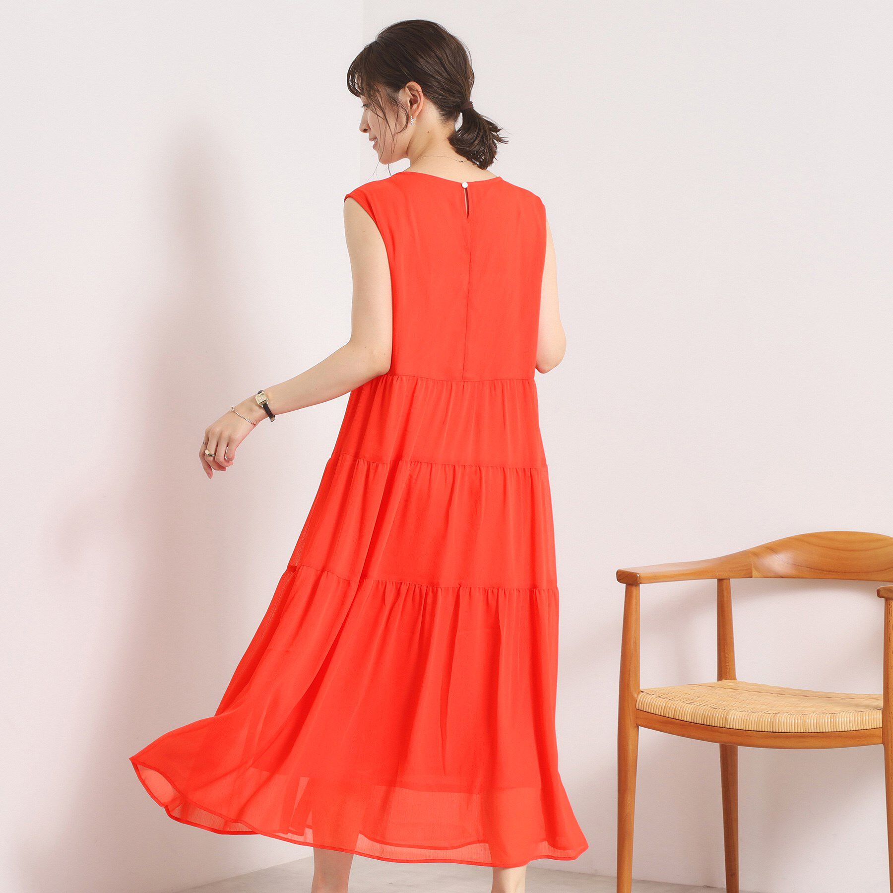 ITS&rsquo;DEMO「【手洗い可】楊柳マキシワンピース」|ワンピース|