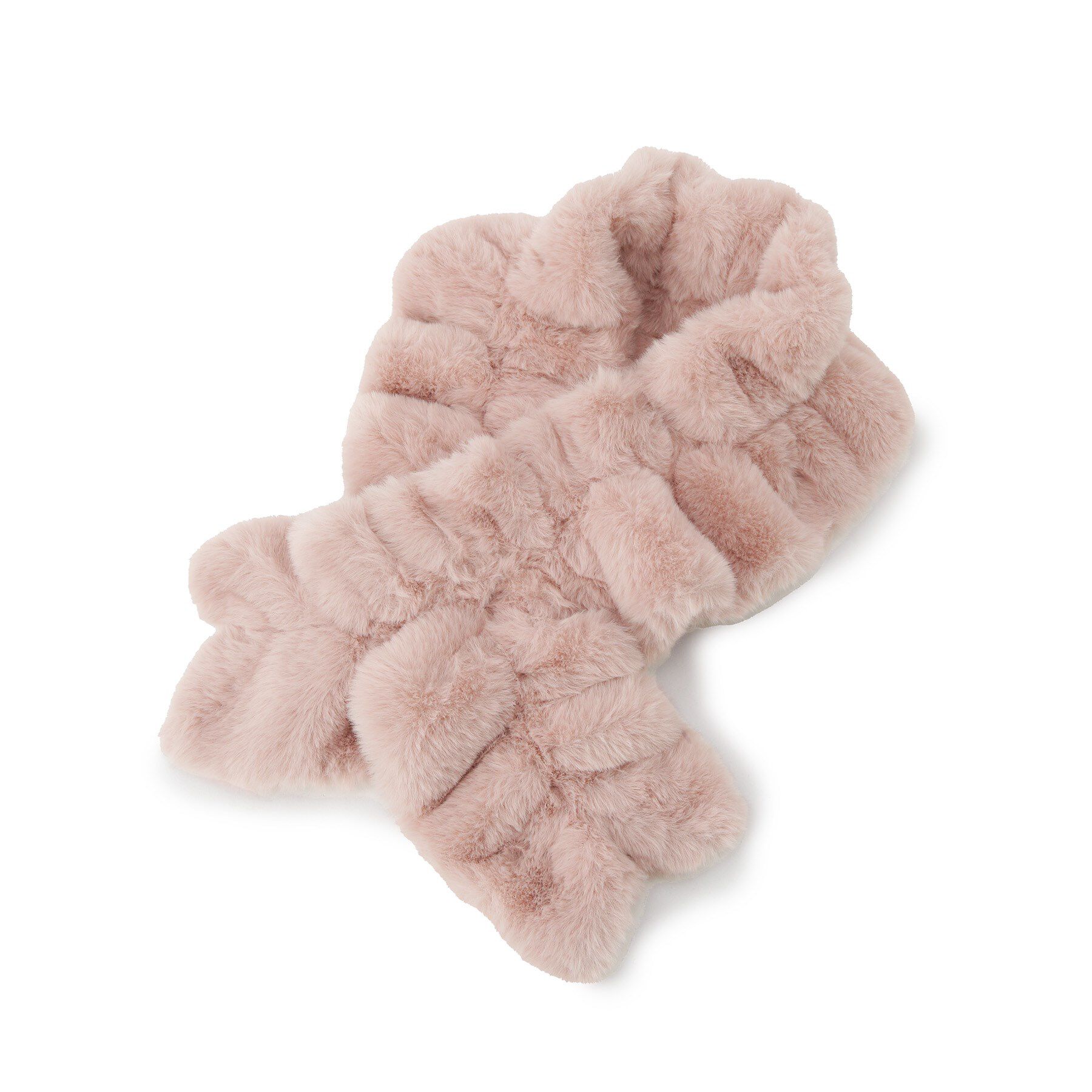 ITS&rsquo;DEMO「【手洗い可】シャーリングファーマフラー」|ストール|ピンク(072)