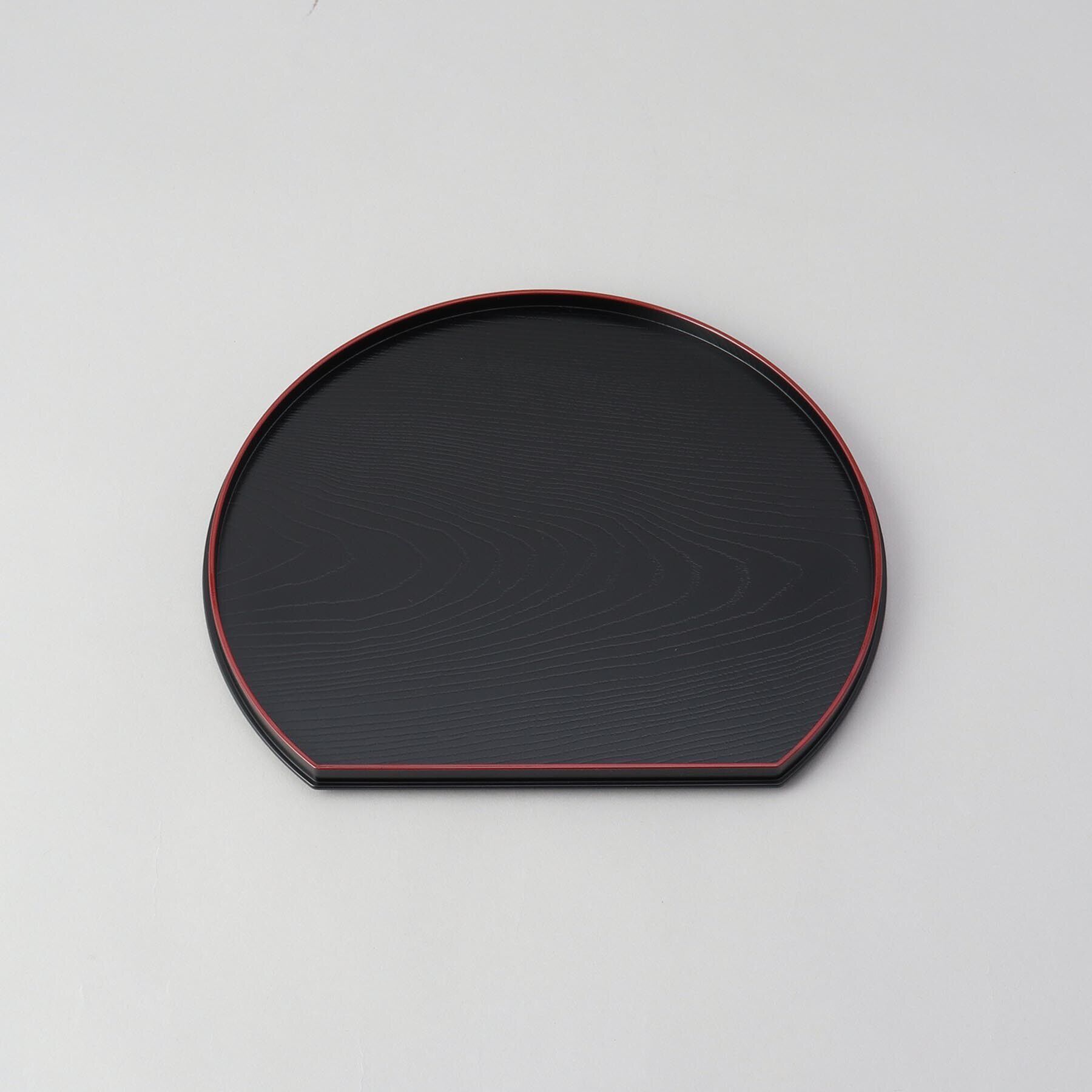 212 KITCHEN STORE「9.5木目半月盆 黒渕朱」|食器・キッチングッズ|その他