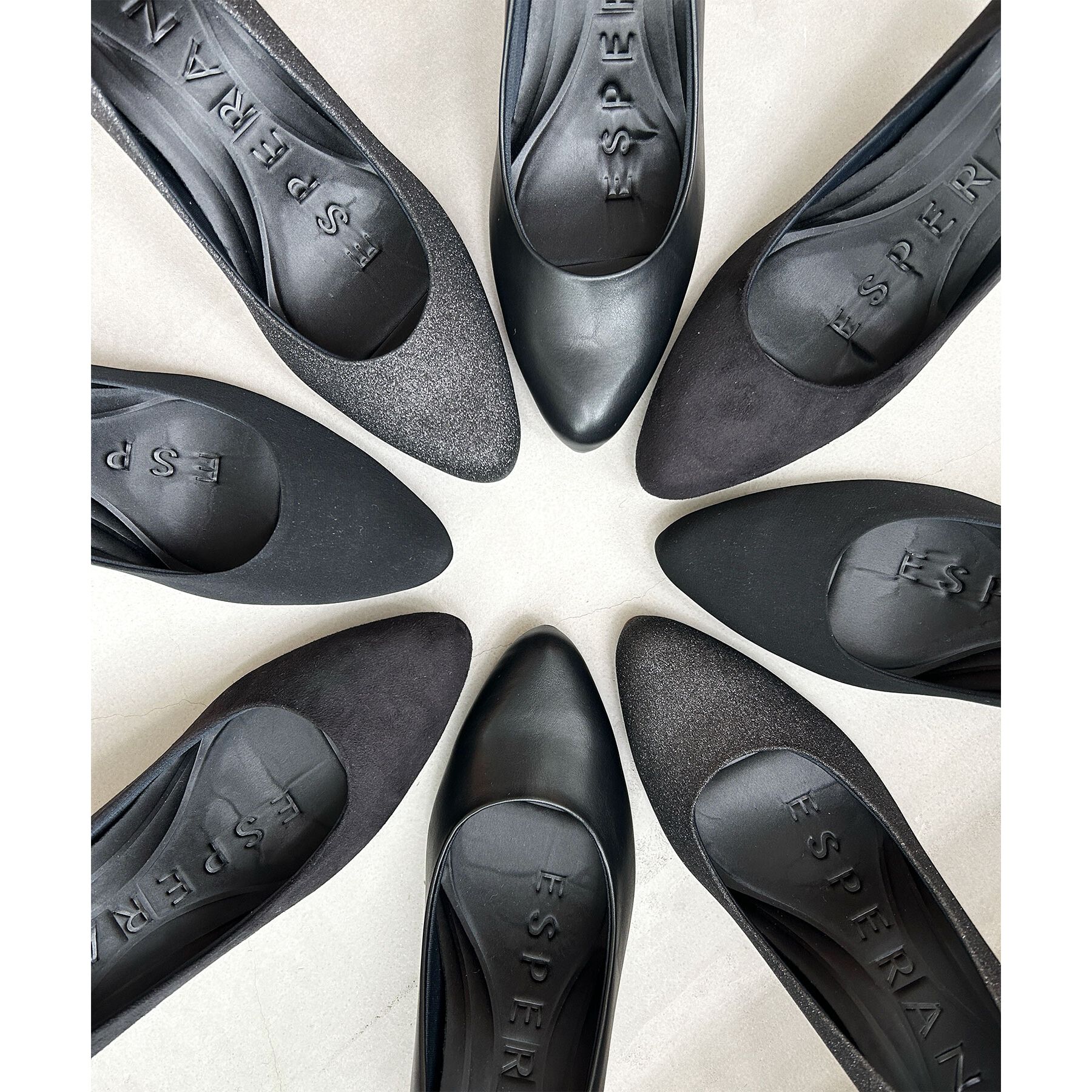 ESPERANZA「【12時間パンプス】約7.5㎝／アソート素材　歩きやすくて疲れにくい」|パンプス|