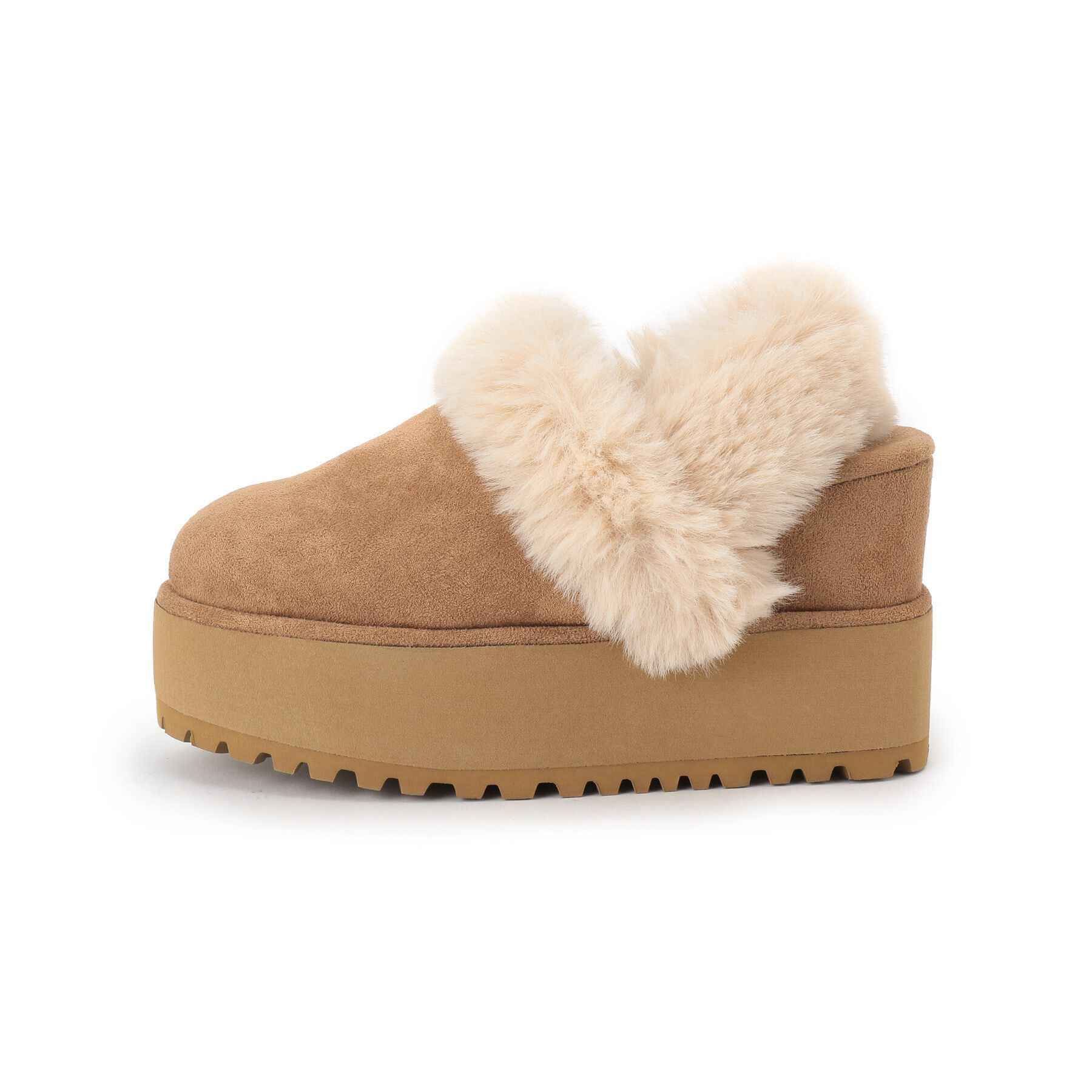 ESPERANZA「厚底2WAYフェイクムートンサボ」|ショートブーツ|