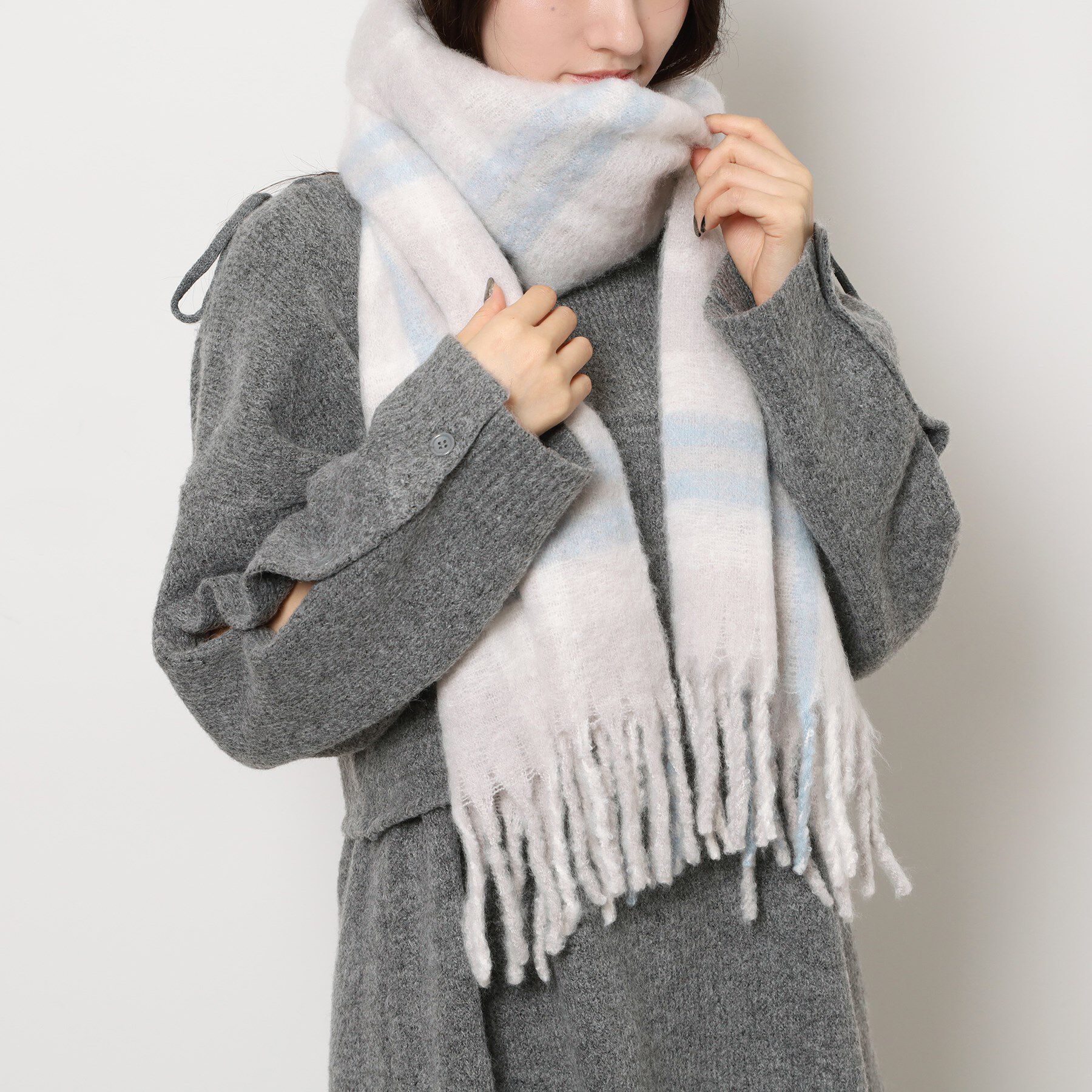 Ober Tashe「ブークレチェックストール」|ストール|