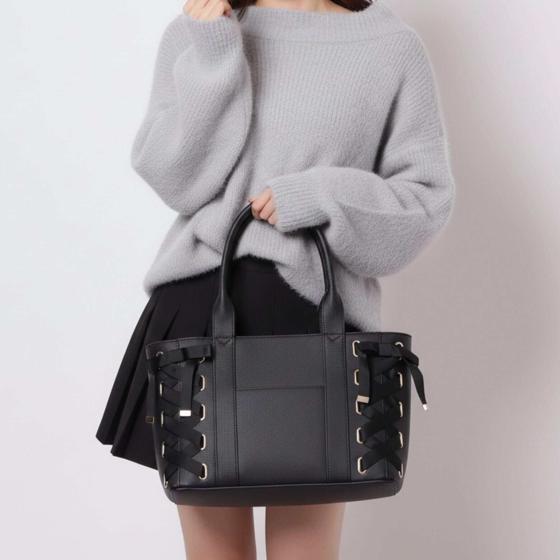 Ober Tashe「【推し活】レースアップクリアポケトート」|トートバッグ|