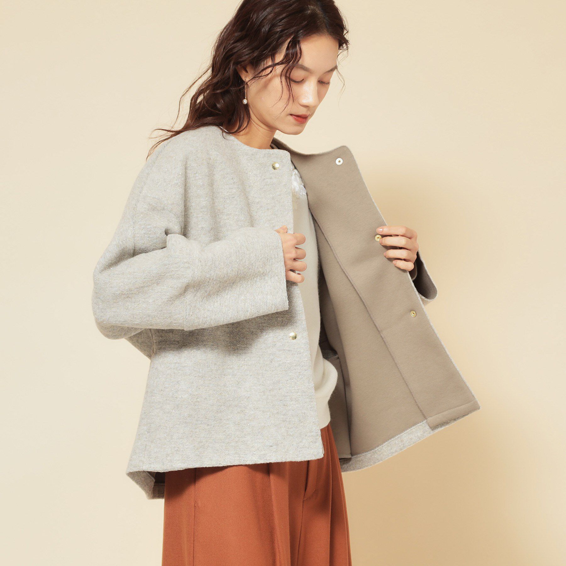 SunaUna「【エアリーブルゾン／3色展開】」|ブルゾン・スタジャン|