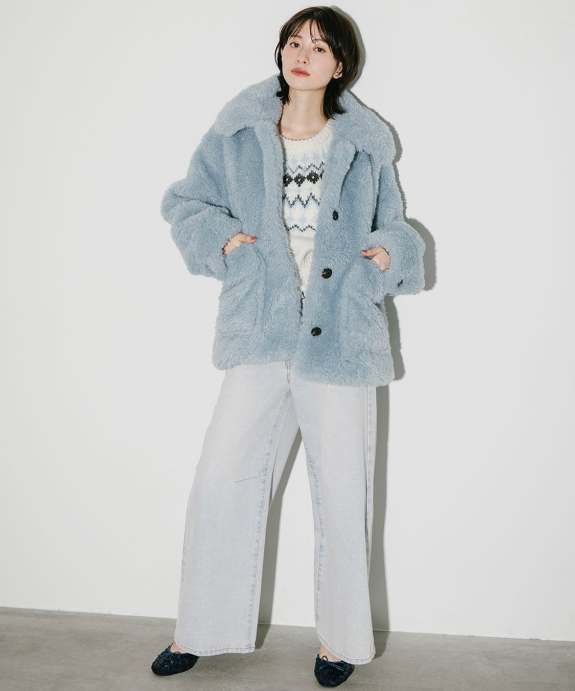 COCO DEAL「バレルワイドデニムパンツ」|デニム|ライトブルー