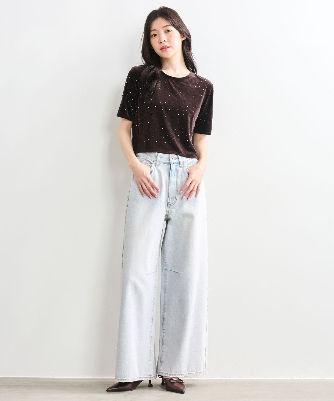 COCO DEAL「バレルワイドデニムパンツ」|デニム|