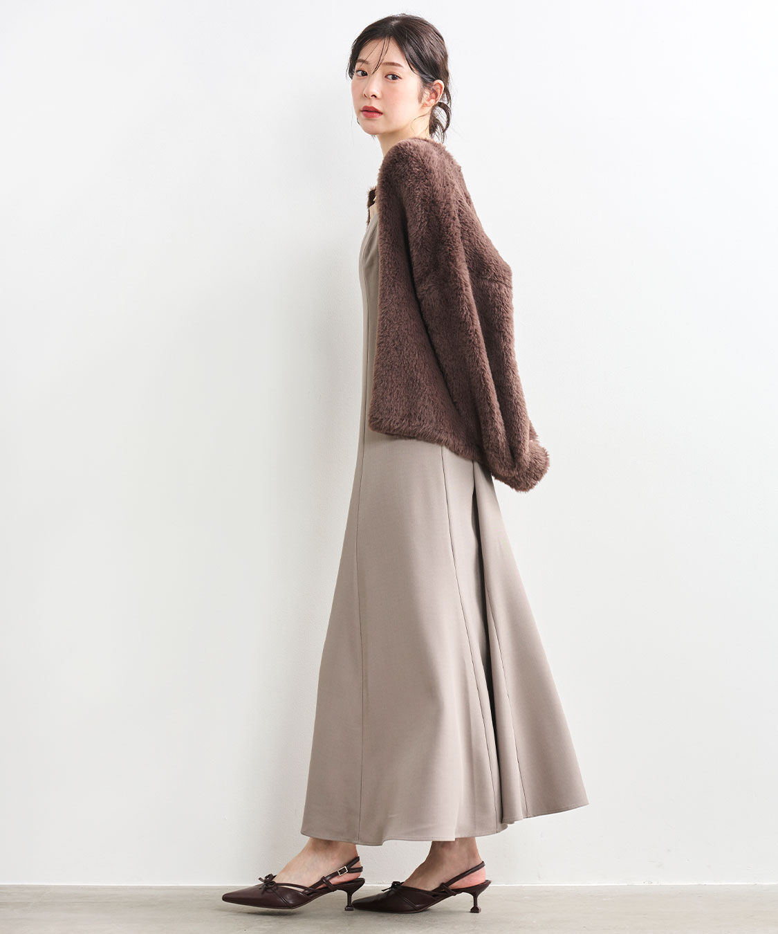 COCO DEAL「ダブルフェイスフェザーニットアウター」|その他|