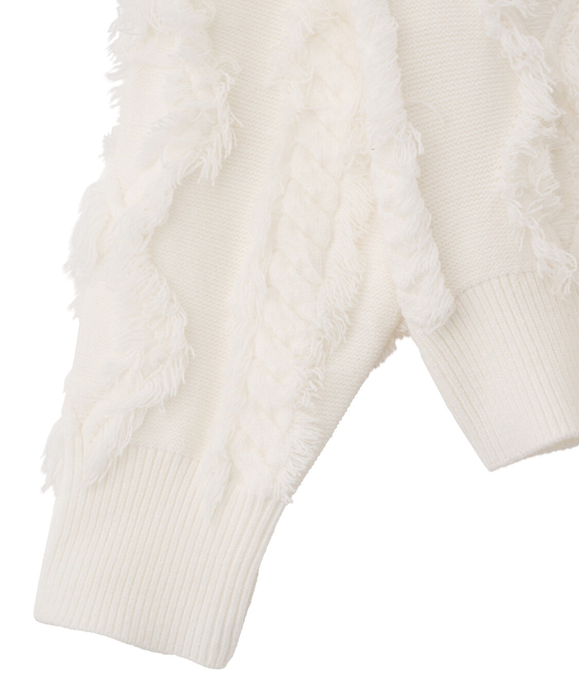 COCO DEAL「フリンジケーブルニット」|ニット・セーター|