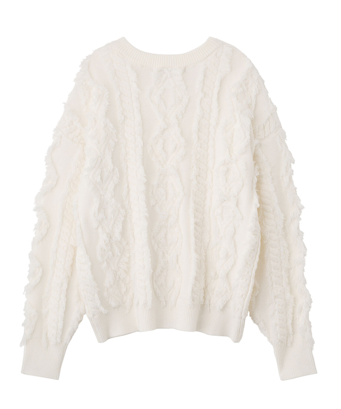 COCO DEAL「フリンジケーブルニット」|ニット・セーター|