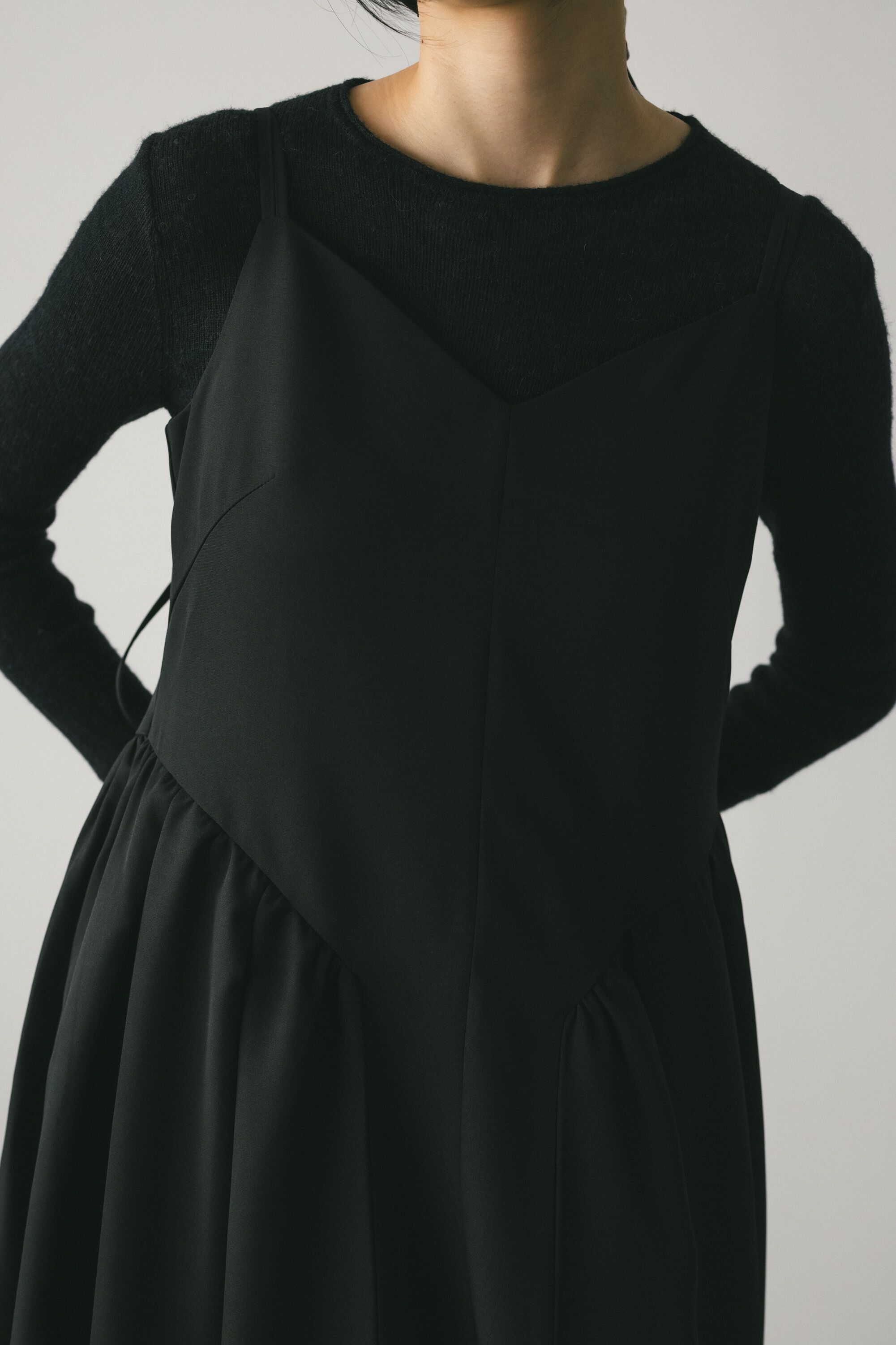 STYLEMIXER「サイドギャザーキャミワンピース」|ワンピース|