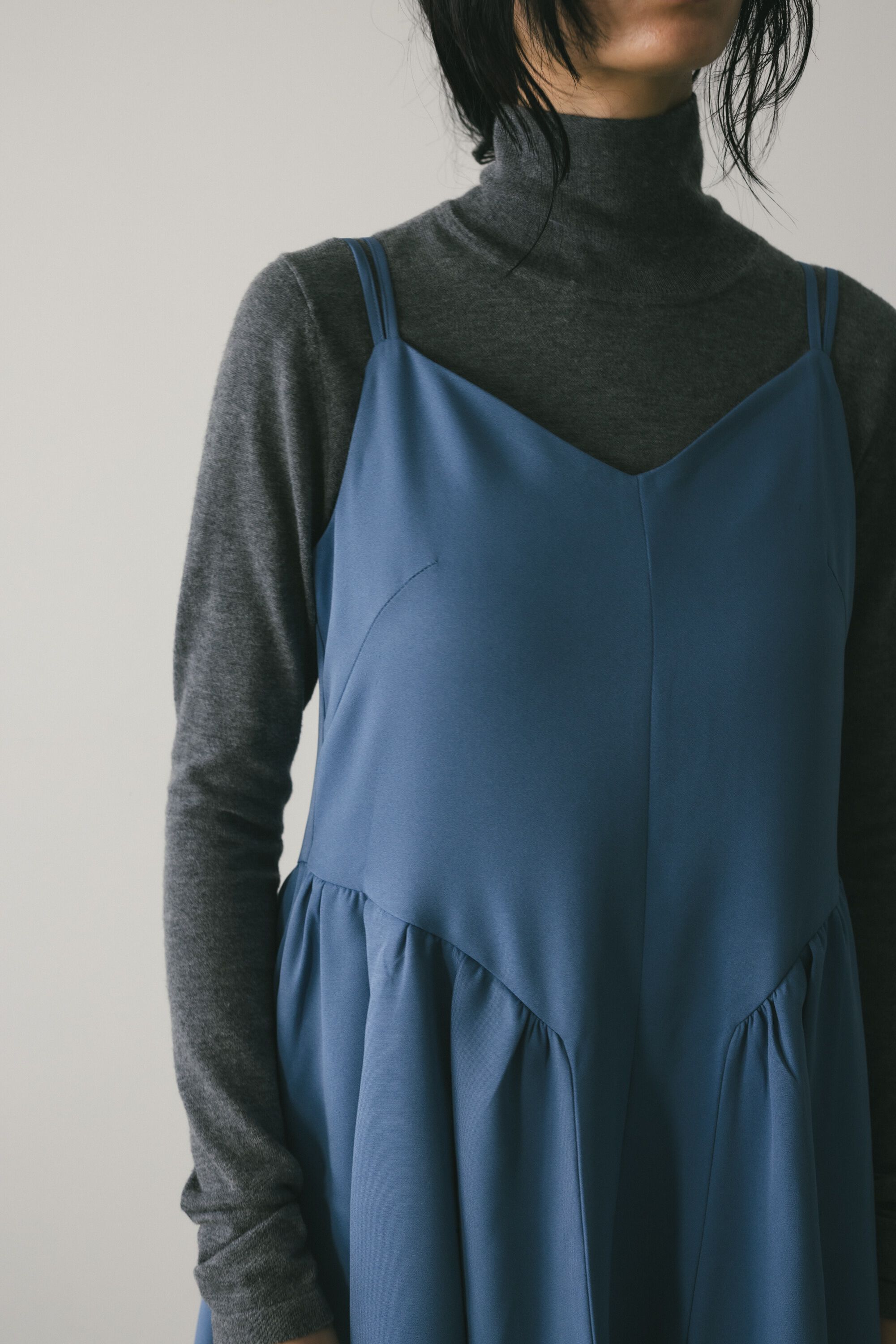 STYLEMIXER「サイドギャザーキャミワンピース」|ワンピース|