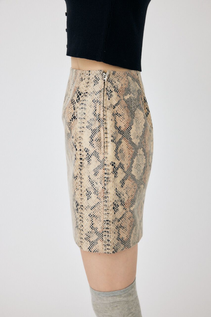 MOUSSY「PYTHON ミニスカート」|スカート|
