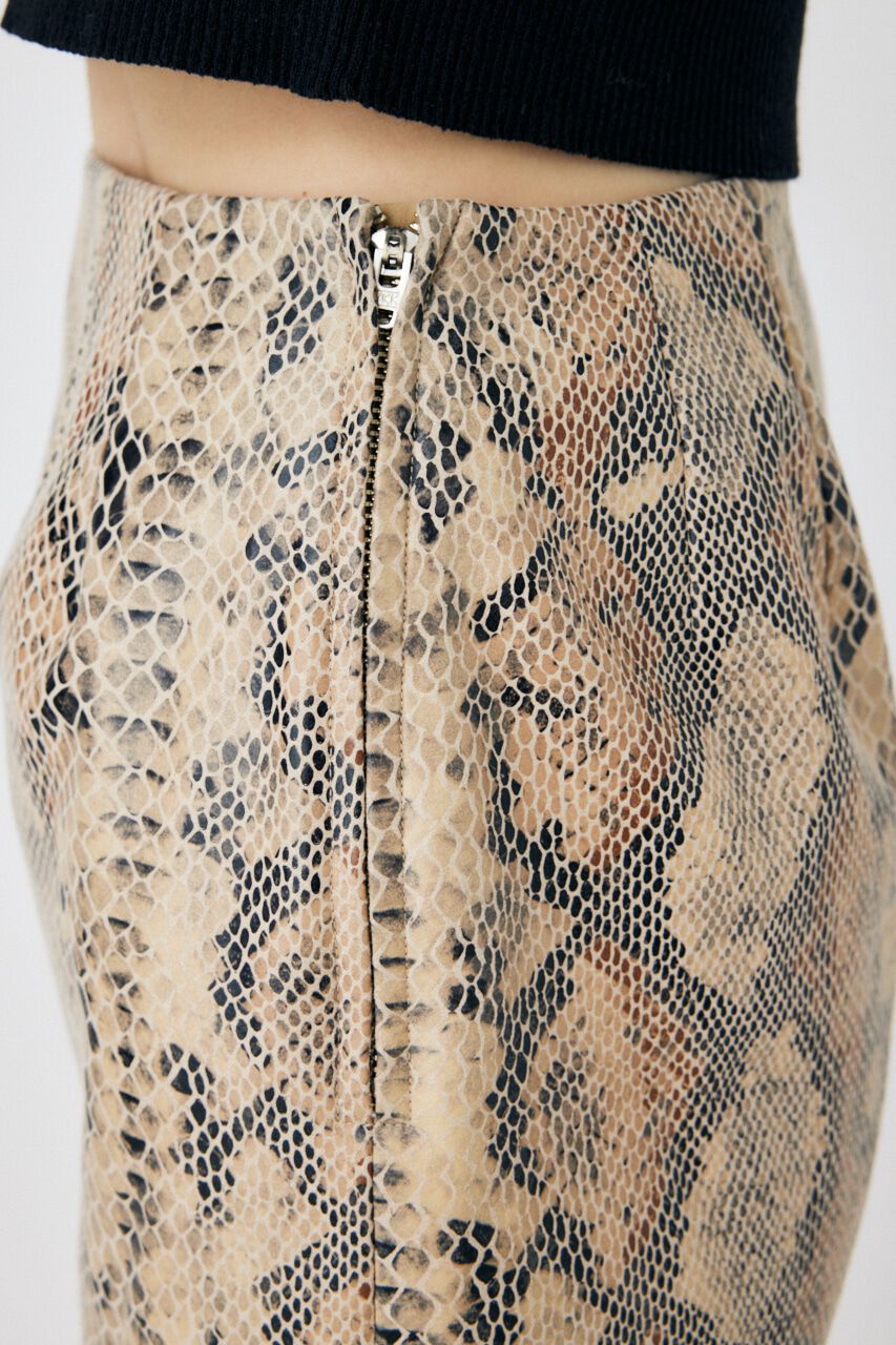 MOUSSY「PYTHON ミニスカート」|スカート|