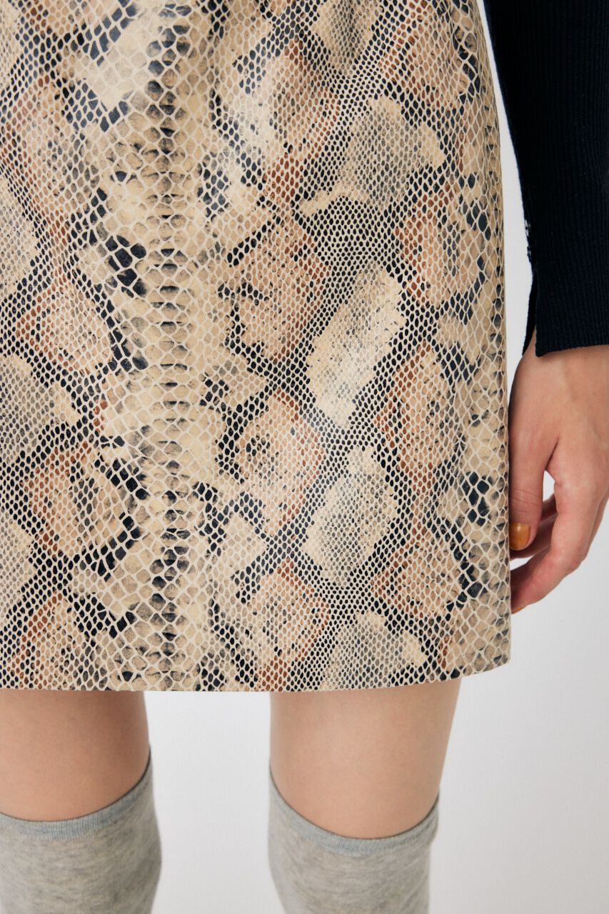 MOUSSY「PYTHON ミニスカート」|スカート|