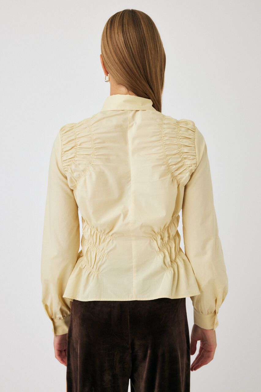 MOUSSY「COTTON GATHER シャツ」|シャツ・ブラウス|