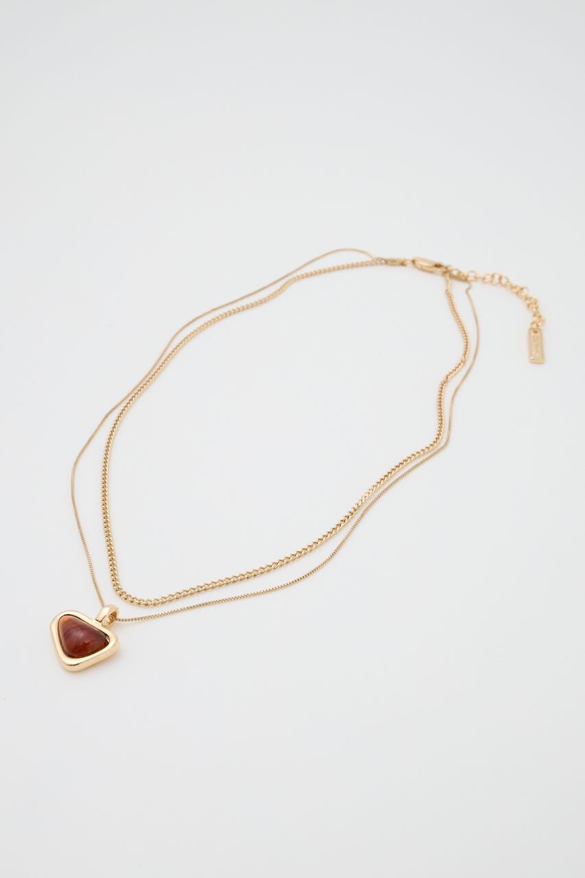 MOUSSY「CLEAR MARBLE ネックレス」|ネックレス|