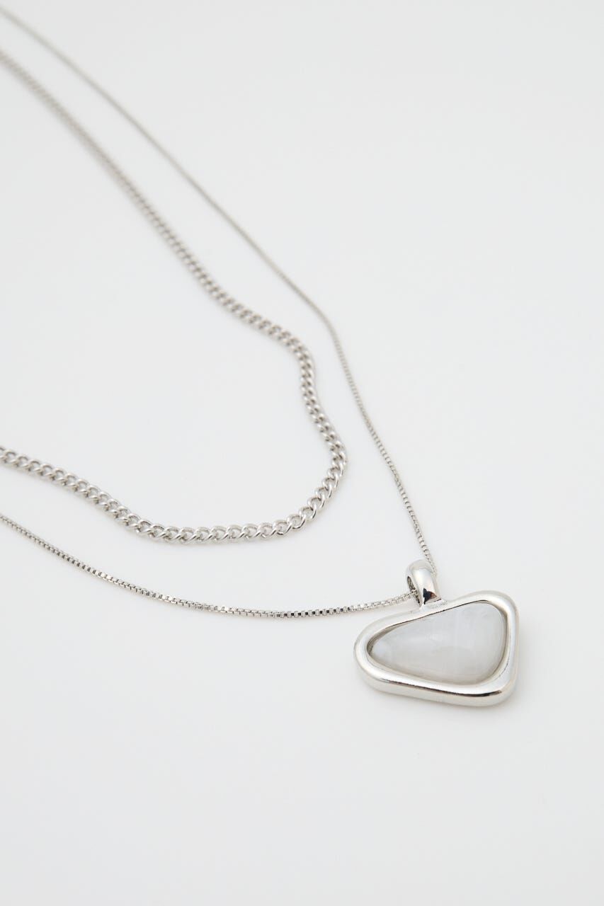 MOUSSY「CLEAR MARBLE ネックレス」|ネックレス|