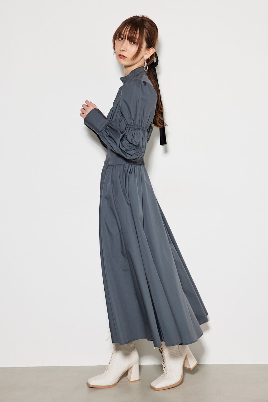 rienda「ビスチェディテールギャザーフレアOP」|ワンピース|