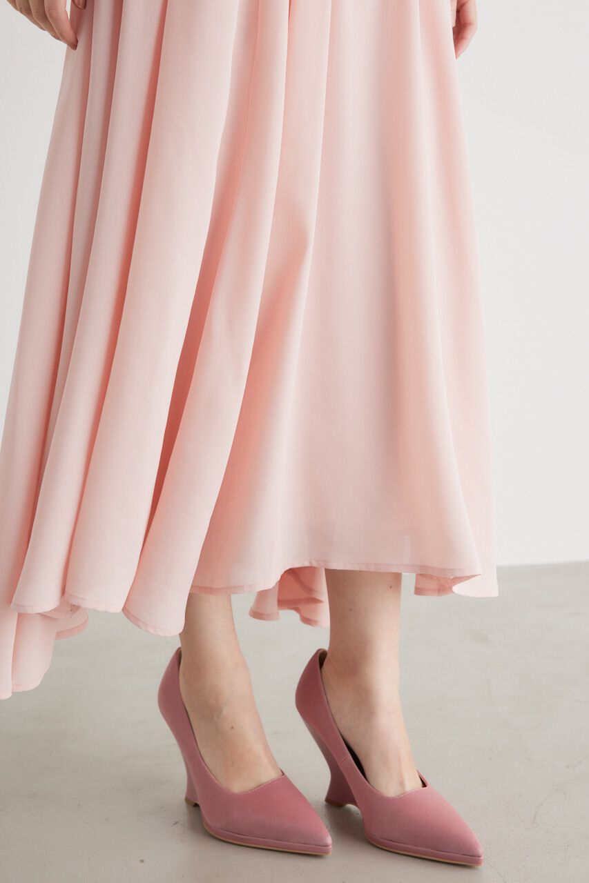 rienda「クロスBELTギャザーフレアOP」|ワンピース|