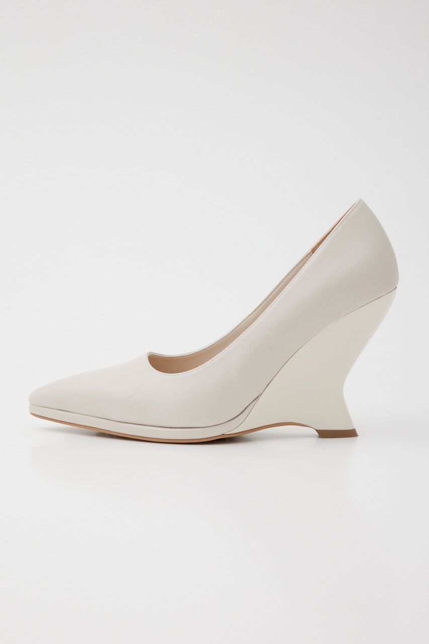 rienda「カーヴィウェッジポインテッドPPS」|ローファー|WHT