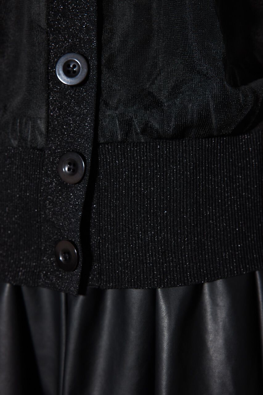 rienda「2WAYシースルーニットカーデ」|カーディガン|