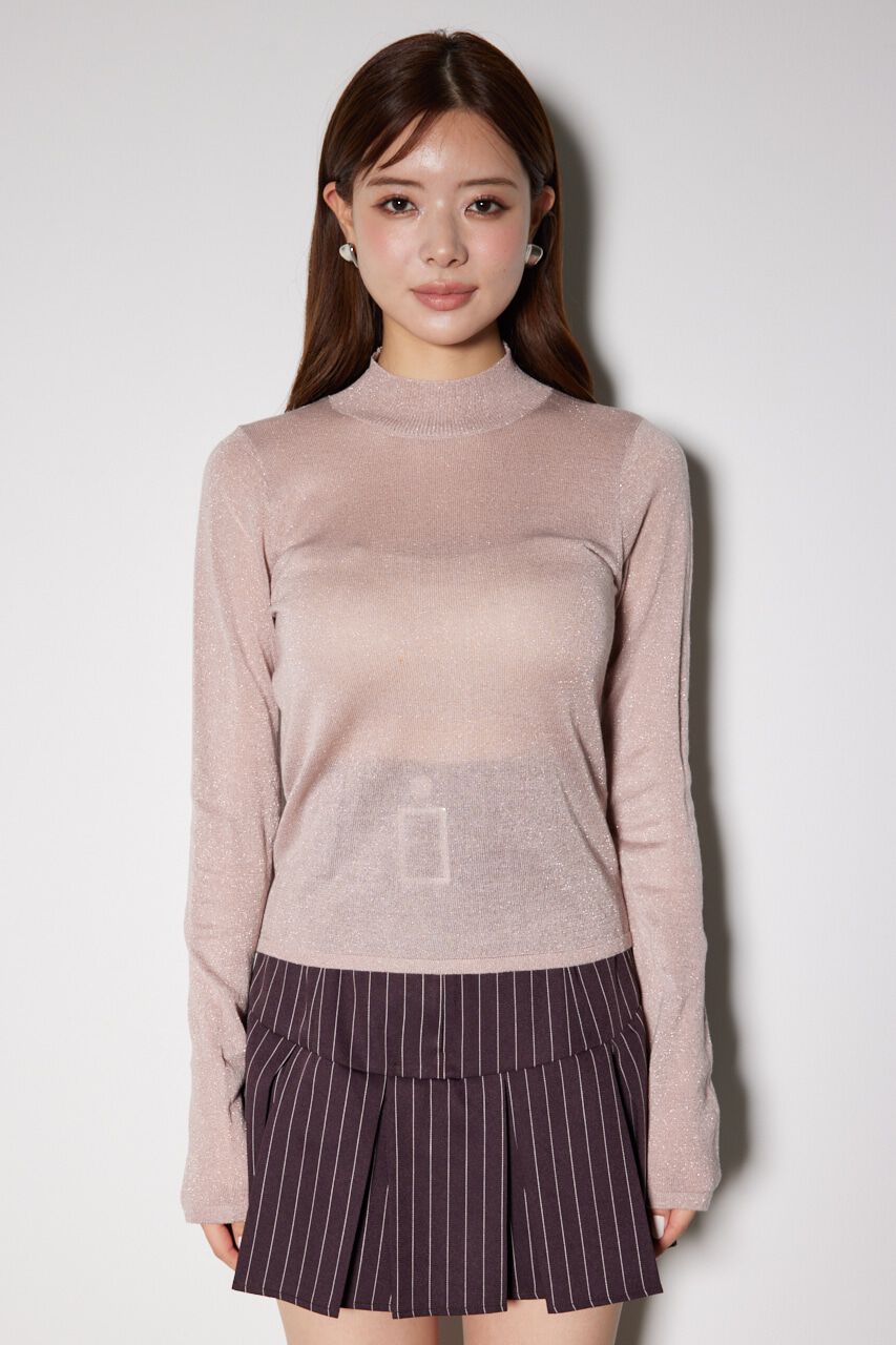 rienda「バックオープンボタンニットトップス」|ニット・セーター|