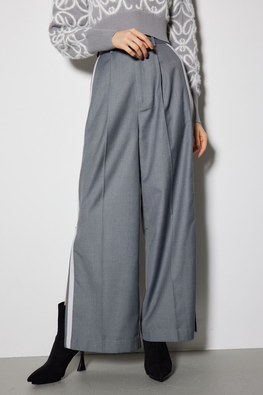 rienda「サイドWラインジャストウエスト パンツ」|その他|