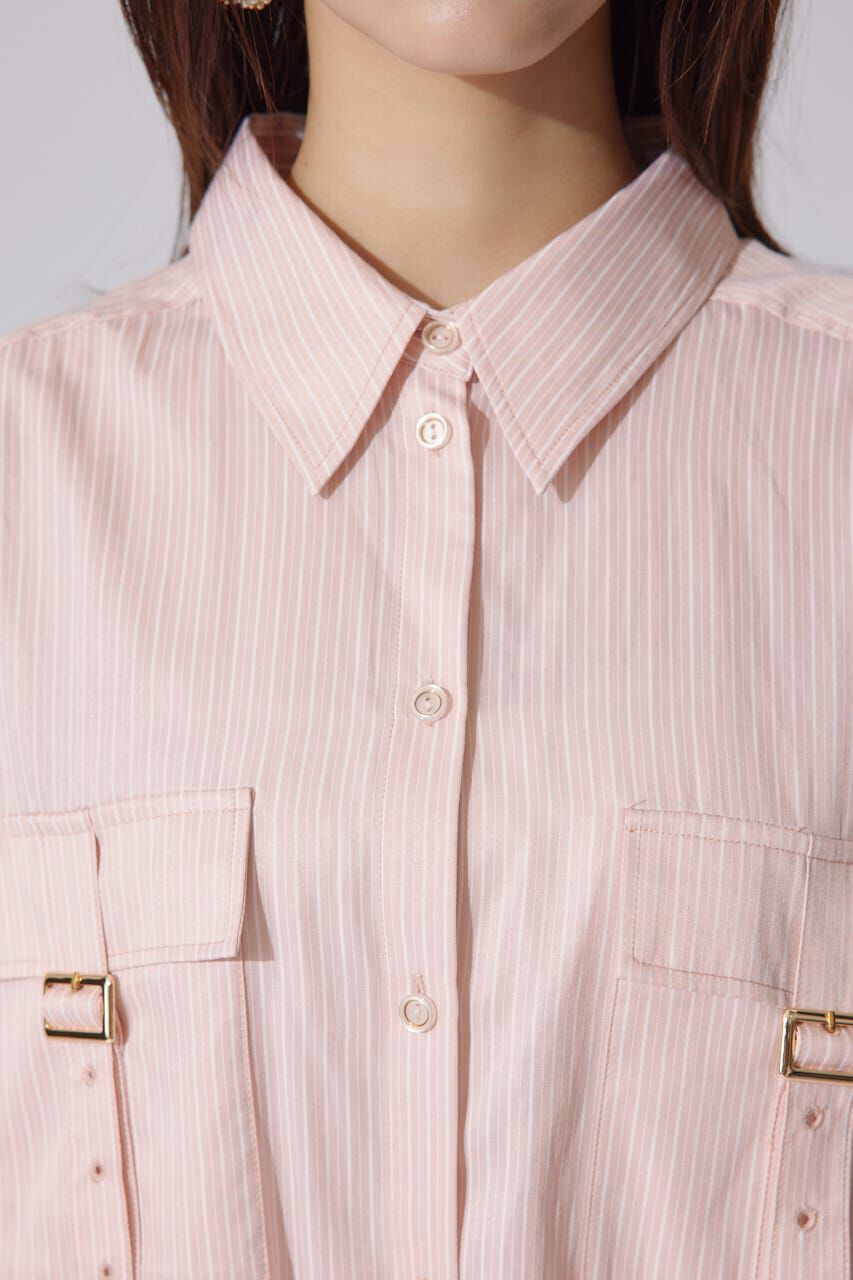 rienda「バックルディティールBigシャツ」|シャツ・ブラウス|