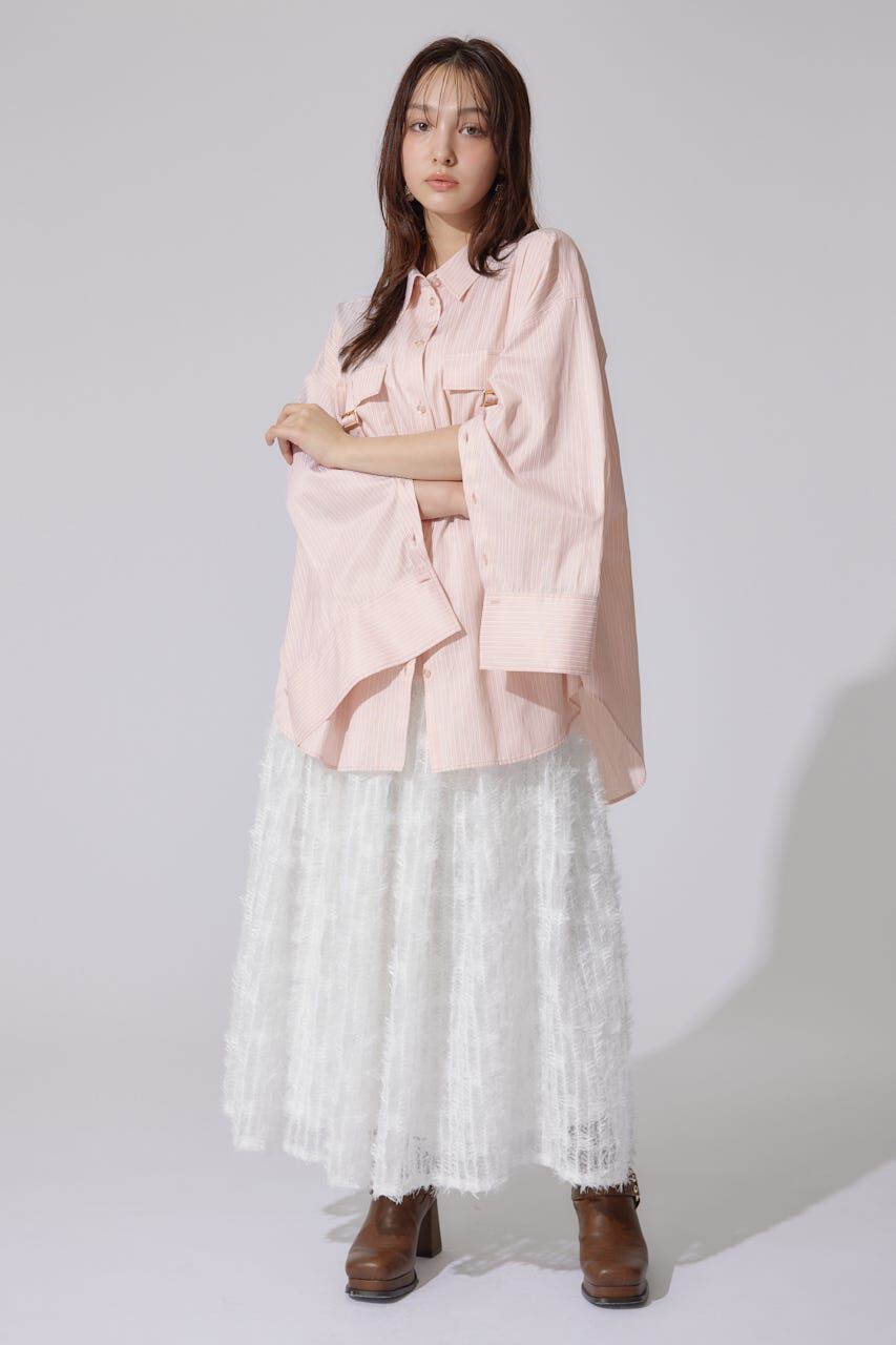 rienda「バックルディティールBigシャツ」|シャツ・ブラウス|