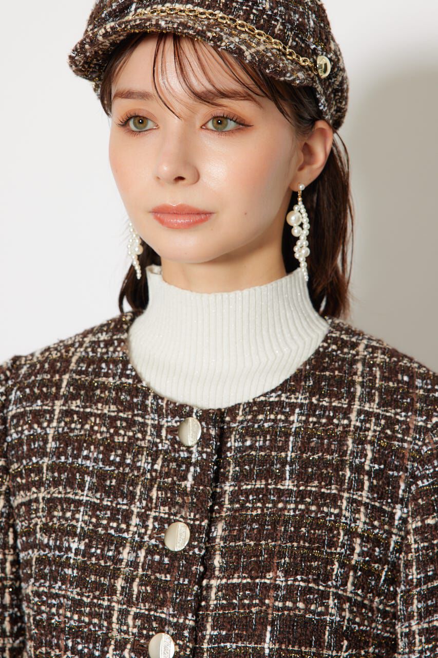 rienda「2WAYツイードショートジャケット」|その他|