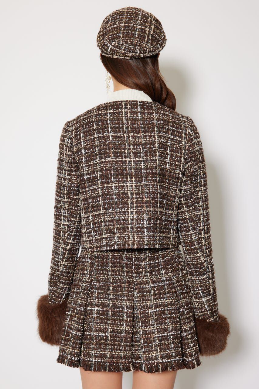 rienda「2WAYツイードショートジャケット」|その他|