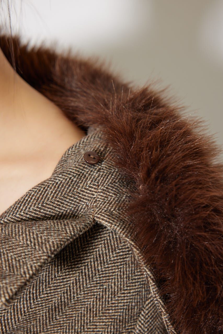 rienda「Aラインステンカラーコート」|その他|